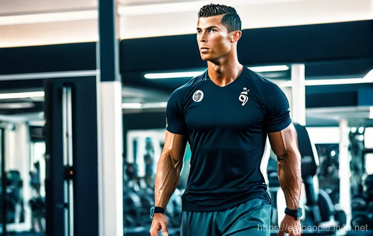 크리스티아누 호날두 브랜드 이미지 - **Prompt: A heartwarming and aspirational scene featuring Cristiano Ronaldo, his wife Georgina Rodrí...